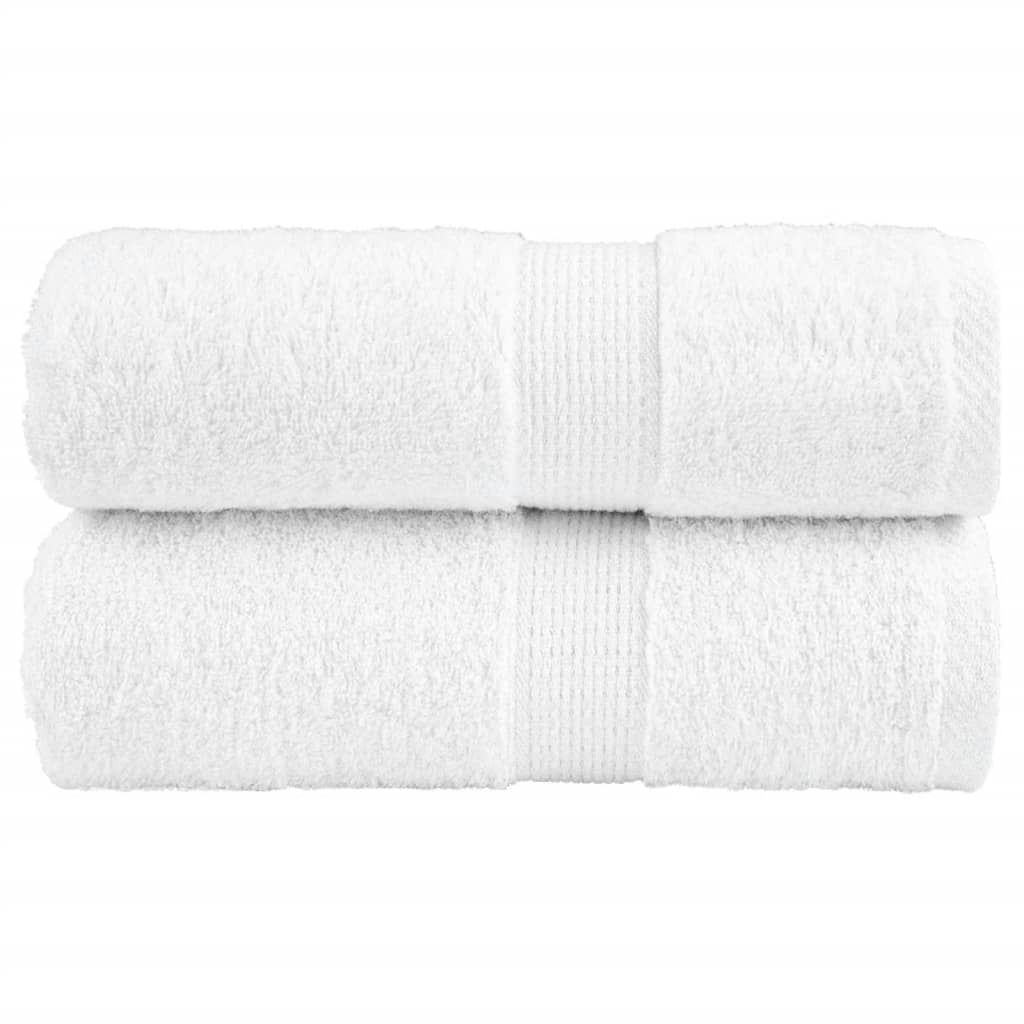 Premium Wash Towels "SOLUND" 2 pcs White 30x30 cm 600 gsm