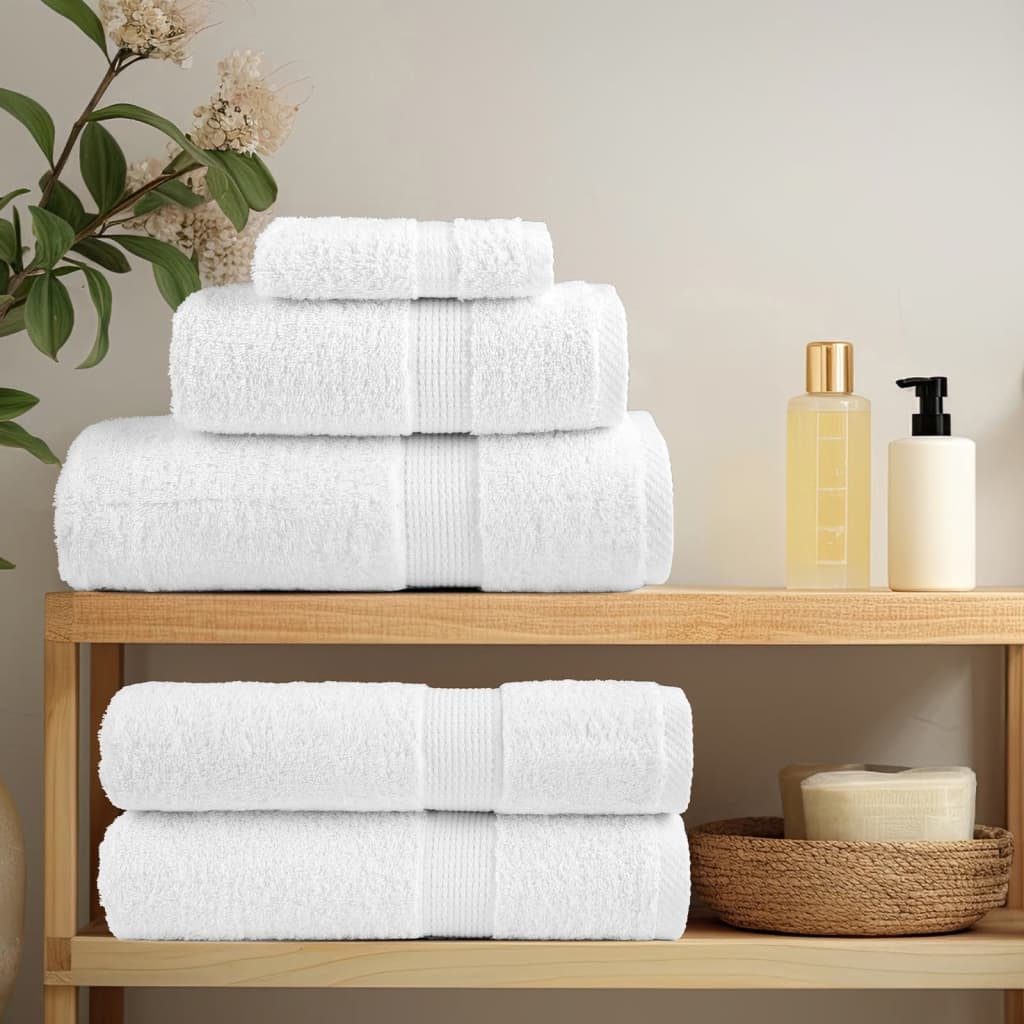 Premium Wash Towels "SOLUND" 2 pcs White 30x30 cm 600 gsm