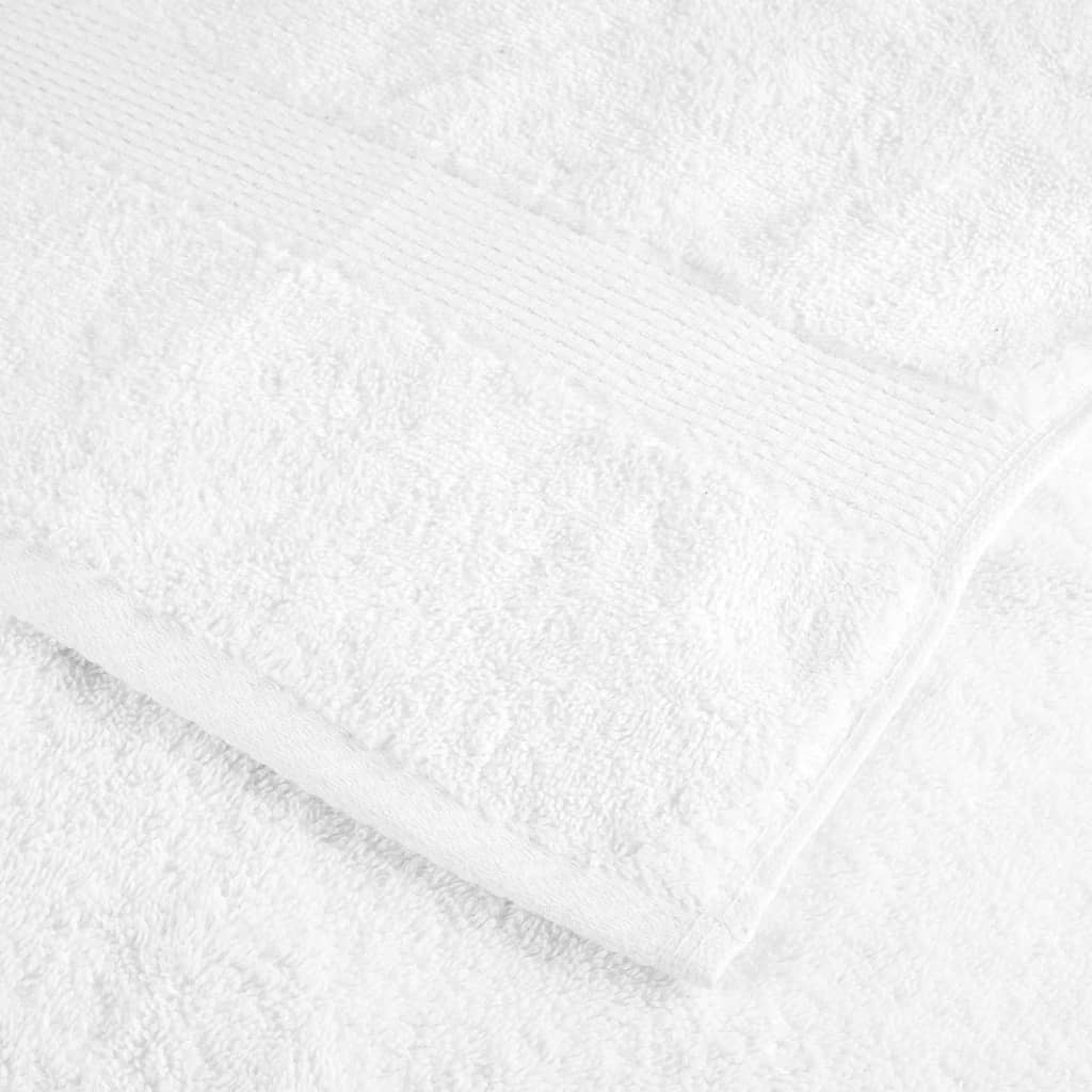 Premium Guest Towels "SOLUND" 2 pcs White 30x50 cm 600 gsm