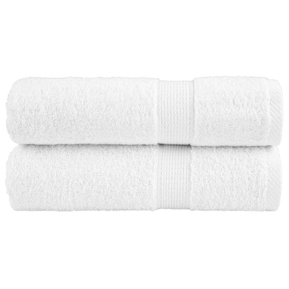 Premium Shower Towels "SOLUND" 2 pcs White 70x140 cm 600 gsm