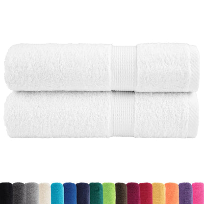 Premium Shower Towels "SOLUND" 2 pcs White 70x140 cm 600 gsm