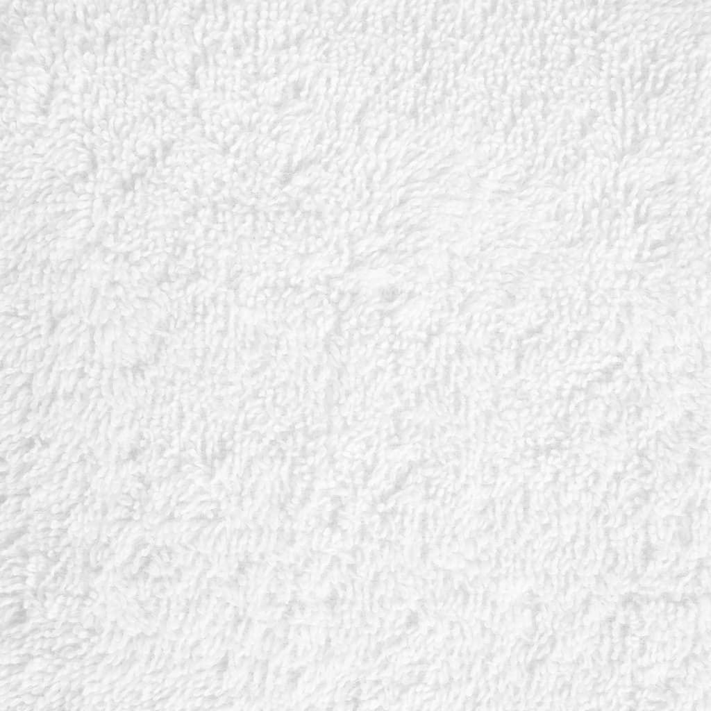 Premium Bath Towels "SOLUND" 10 pcs White 100x150 cm 600 gsm