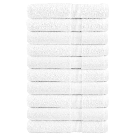 Premium Sauna Towels "SOLUND" 10 pcs White 80x200 cm 600 gsm