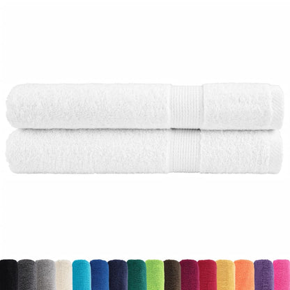 Premium Towels "SOLUND" 2 pcs White 100x200 cm 600 gsm