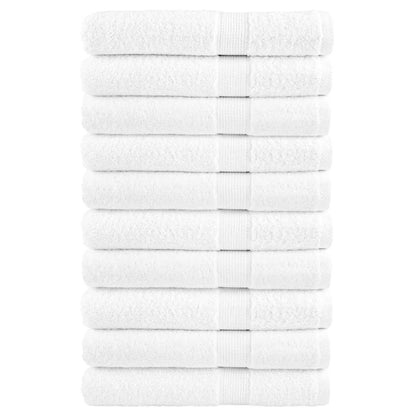 Premium Towels "SOLUND" 10 pcs White 100x200 cm 600 gsm