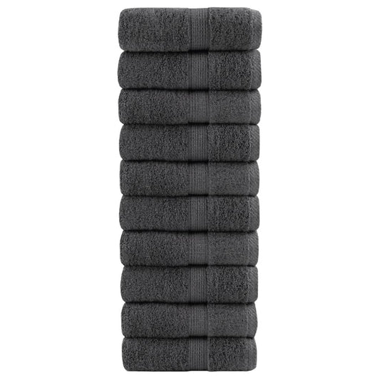 Premium Wash Towels "SOLUND" 10 pcs Anthracite 30x30 cm 600 gsm
