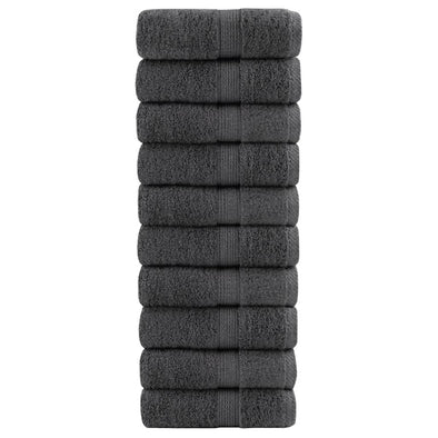 Premium Soap Towels SOLUND 10pcs Anthracite 30x30cm 600gsm