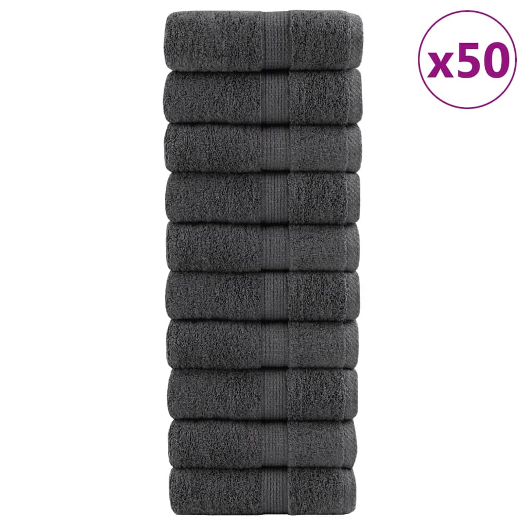 Soap Towel | Set of 50 | Anthracite | 100% cotton | 30 x 30 cm