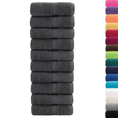 Premium Guest Towels "SOLUND" 50 pcs Anthracite 30x50 cm 600 gsm