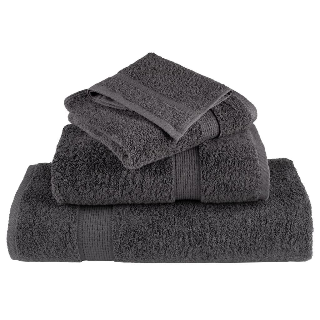 Premium Hand Towels "SOLUND" 50 pcs Anthracite 50x100 cm 600 gsm