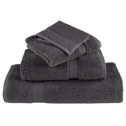 Premium Bath Towels "SOLUND" 50 pcs Anthracite 100x150 cm 600 gsm