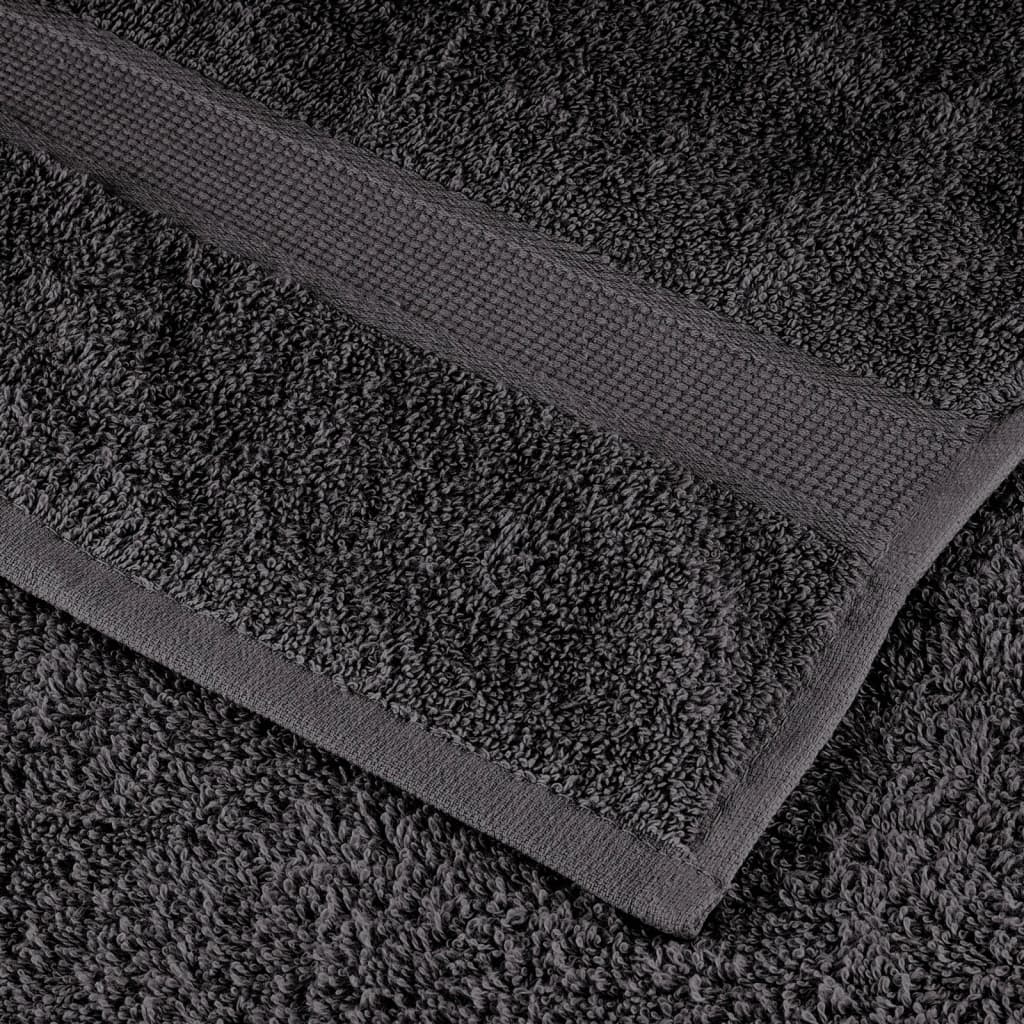 Premium Sauna Towels "SOLUND" 4 pcs Anthracite 80x200 cm 600 gsm