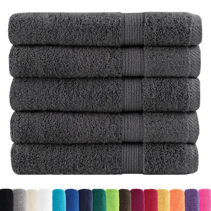 Premium Sauna Towels "SOLUND" 50 pcs Anthracite 80x200 cm 600 gsm