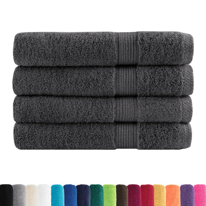 Premium Towels "SOLUND" 4 pcs Anthracite 100x200 cm 600 gsm