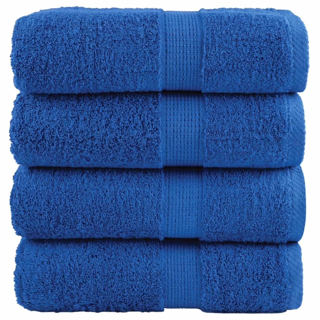 Premium Wash Towels "SOLUND" 4 pcs Blue 30x30 cm 600 gsm