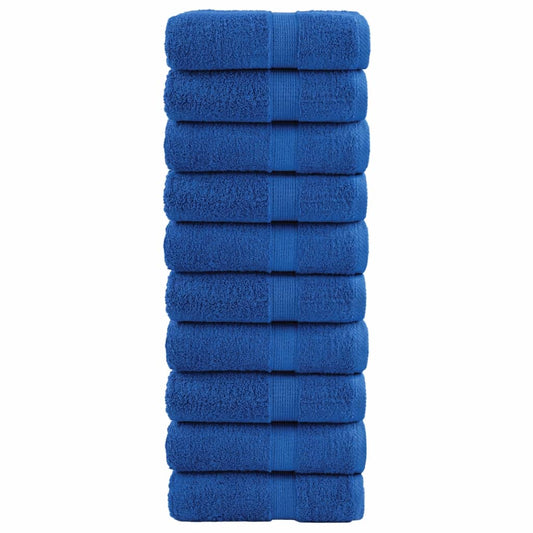 Premium Wash Towels "SOLUND" 10 pcs Blue 30x30 cm 600 gsm