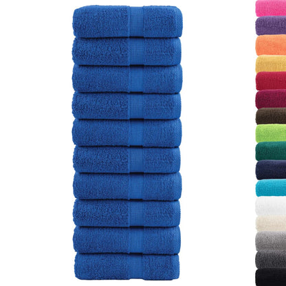 Premium Wash Towels "SOLUND" 10 pcs Blue 30x30 cm 600 gsm