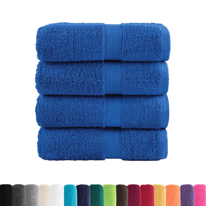 Premium Guest Towels "SOLUND" 4 pcs Blue 30x50 cm 600 gsm