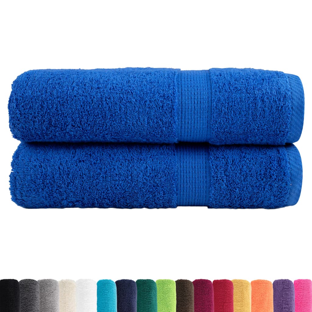 Premium Hand Towels "SOLUND" 2 pcs Blue 50x100 cm 600 gsm