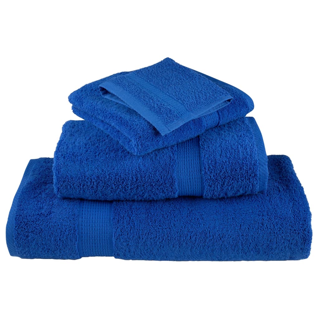 Premium Hand Towels "SOLUND" 10 pcs Blue 50x100 cm 600 gsm