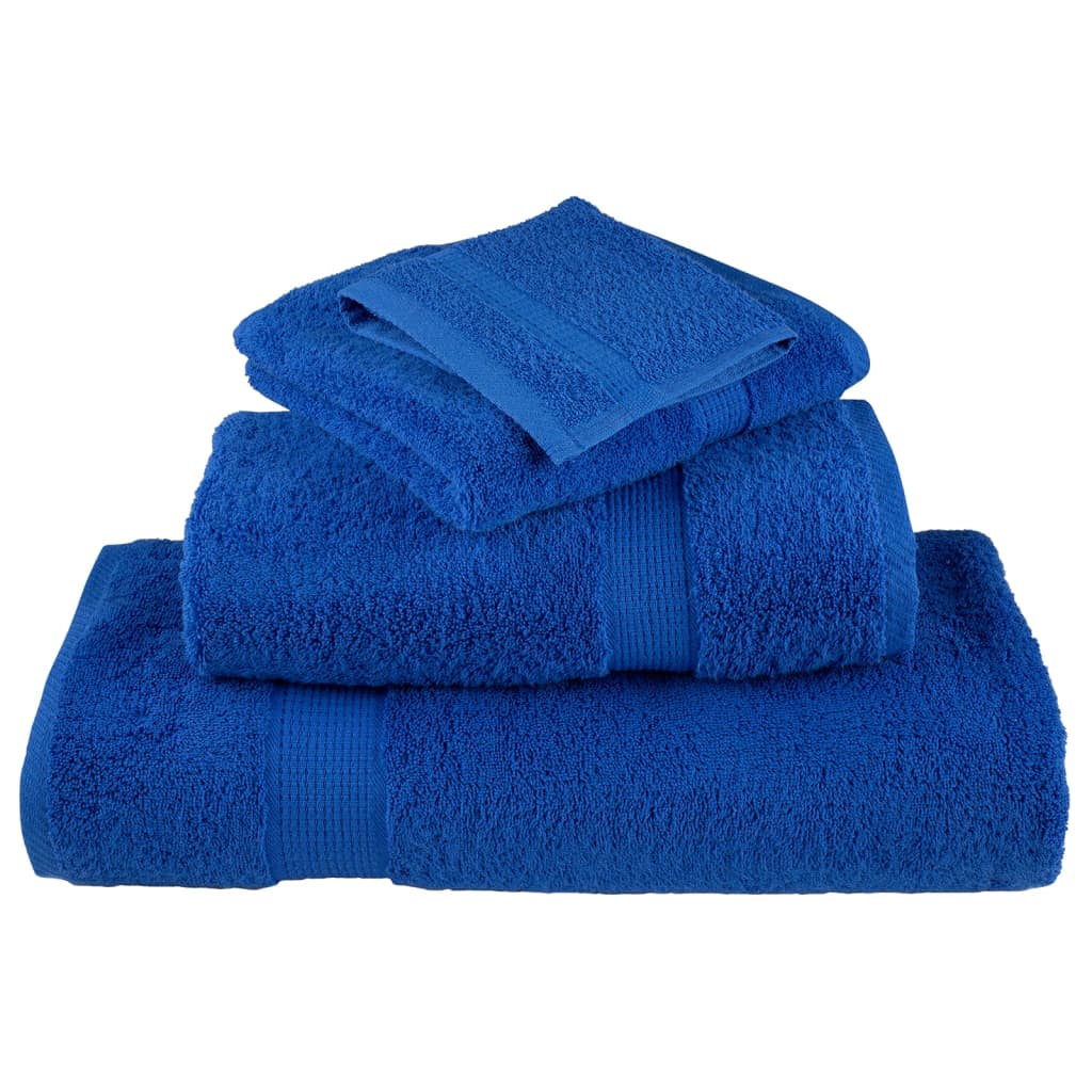 Premium Shower Towels 10pcs Blue 70x140cm 600gsm 100% Cotton