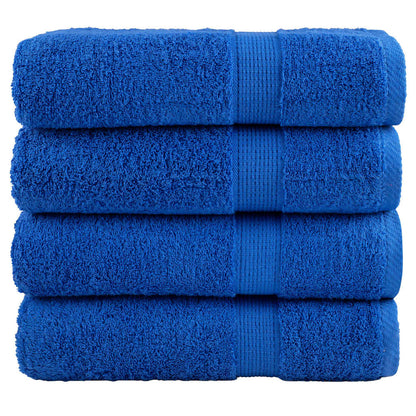 Premium Bath Towels "SOLUND" 4 pcs Blue 100x150 cm 600 gsm