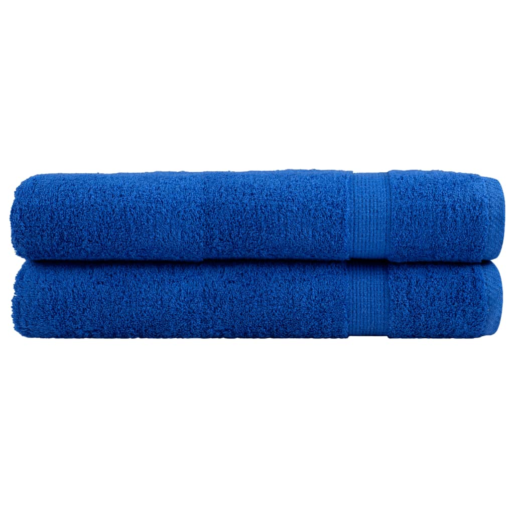 Premium Sauna Towels "SOLUND" 2 pcs Blue 80x200 cm 600 gsm