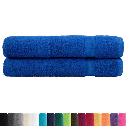 Premium Sauna Towels "SOLUND" 2 pcs Blue 80x200 cm 600 gsm