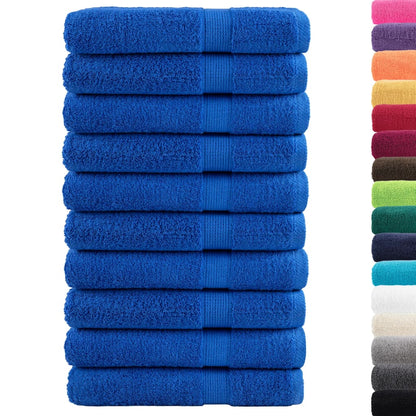 Premium Sauna Towels "SOLUND" 10 pcs Blue 80x200 cm 600 gsm