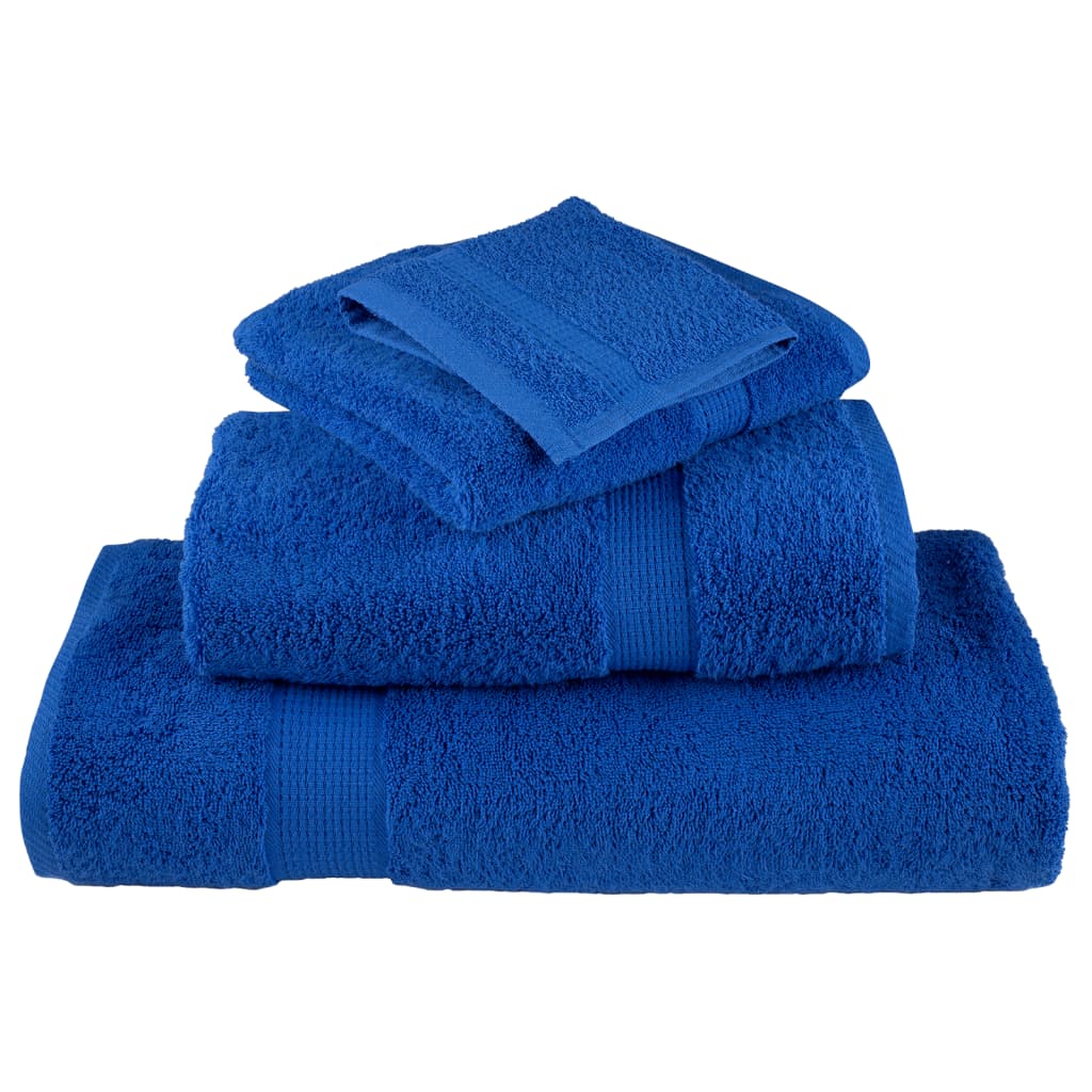 Premium Towels "SOLUND" 2 pcs Blue 100x200 cm 600 gsm