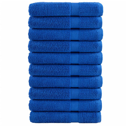 Premium Towels "SOLUND" 10 pcs Blue 100x200 cm 600 gsm