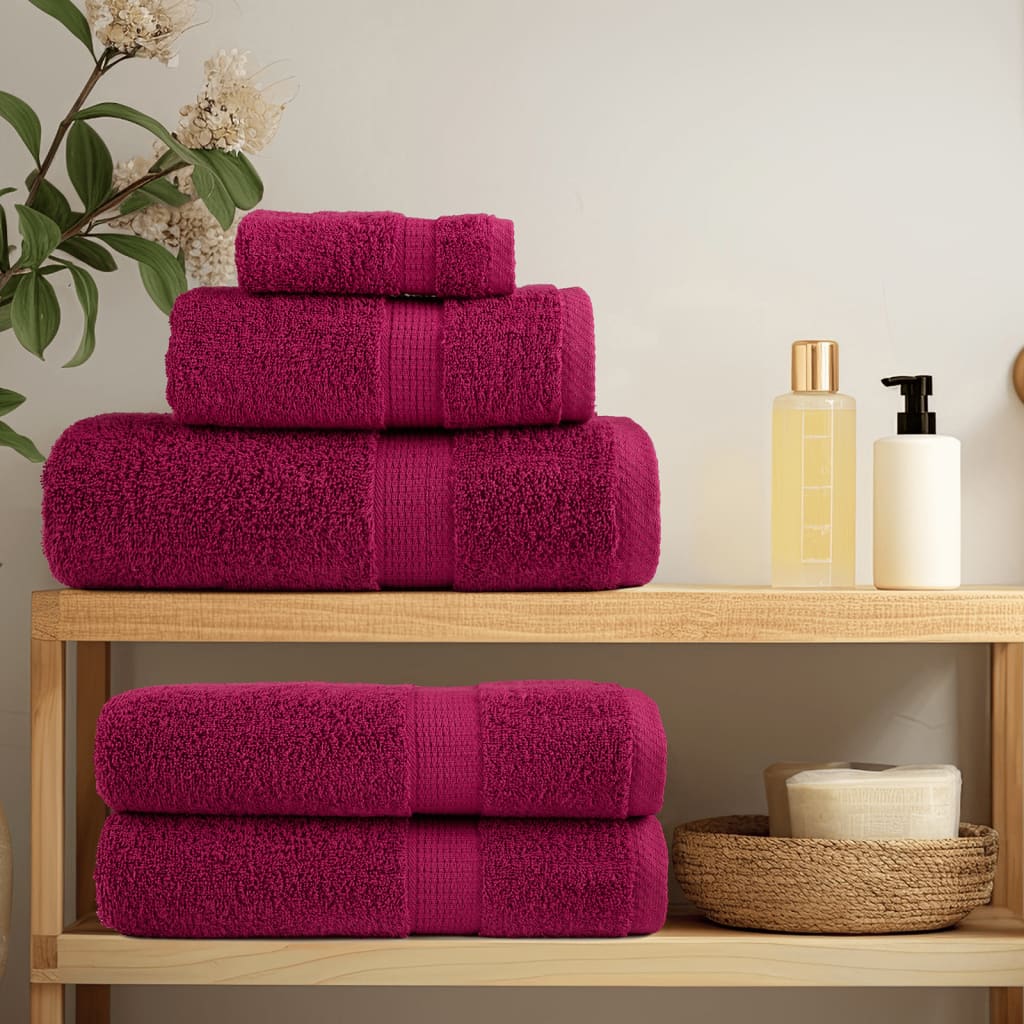 Premium Wash Towels "SOLUND" 10 pcs Bordeaux 30x30 cm 600 gsm