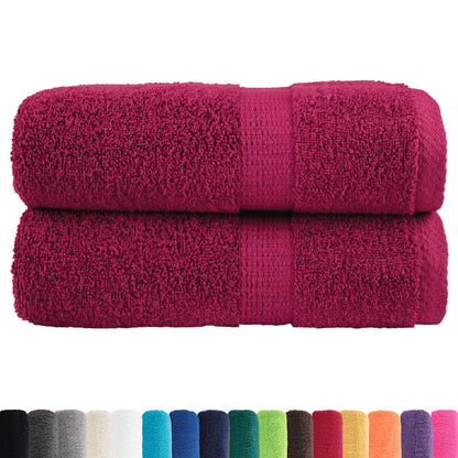 Premium Guest Towels "SOLUND" 2 pcs Bordeaux 30x50 cm 600 gsm