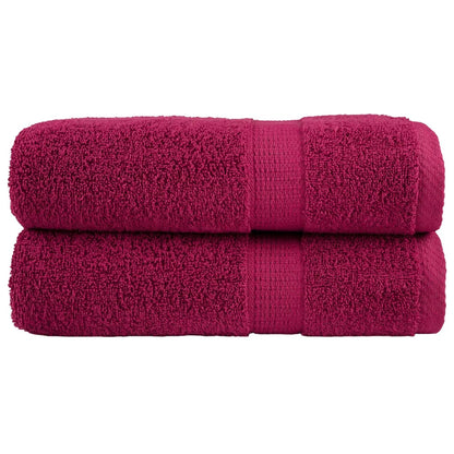 Premium Hand Towels "SOLUND" 2 pcs Bordeaux 50x100 cm 600 gsm