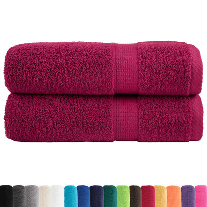 Premium Hand Towels "SOLUND" 2 pcs Bordeaux 50x100 cm 600 gsm