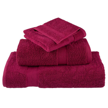 Premium Hand Towels "SOLUND" 4 pcs Bordeaux 50x100 cm 600 gsm