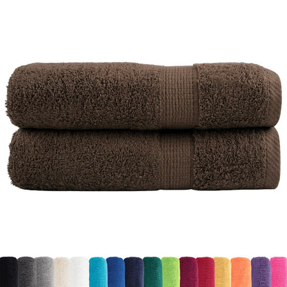 Premium Shower Towels "SOLUND" 2 pcs Brown 70x140 cm 600 gsm