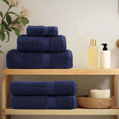 Guest Towel SOLUND 4 pcs Navy Blue 15 x 21 cm 550 gsm