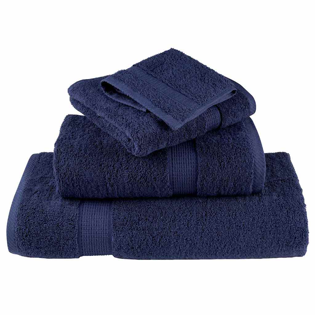 Guest Towel SOLUND 4 pcs Navy Blue 15 x 21 cm 550 gsm