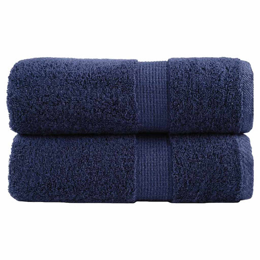 Premium Wash Towels "SOLUND" 2 pcs Navy Blue 30x30 cm 600 gsm