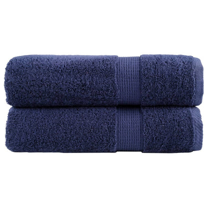 Premium Hand Towels "SOLUND" 2 pcs Navy Blue 50x100 cm 600 gsm