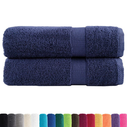 Premium Shower Towels "SOLUND" 2 pcs Navy Blue 70x140 cm 600 gsm