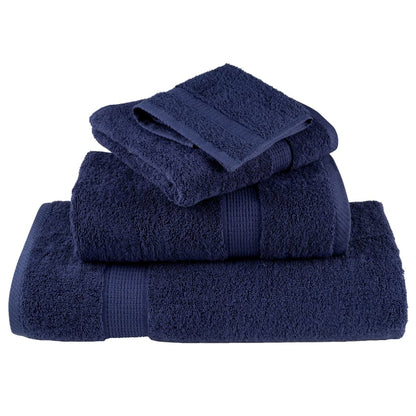 Premium Shower Towels "SOLUND" 10 pcs Navy Blue 70x140 cm 600 gsm