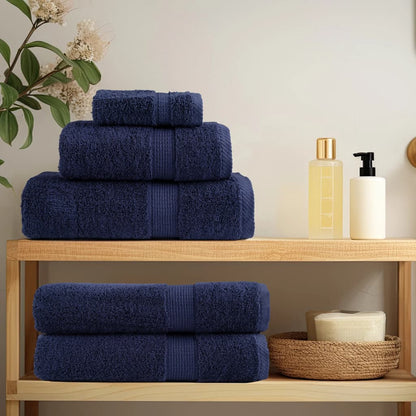 Premium Sauna Towels "SOLUND" 2 pcs Navy Blue 80x200 cm 600 gsm