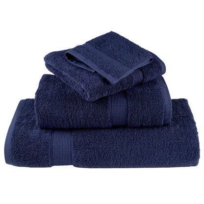 Premium Sauna Towels "SOLUND" 2 pcs Navy Blue 80x200 cm 600 gsm
