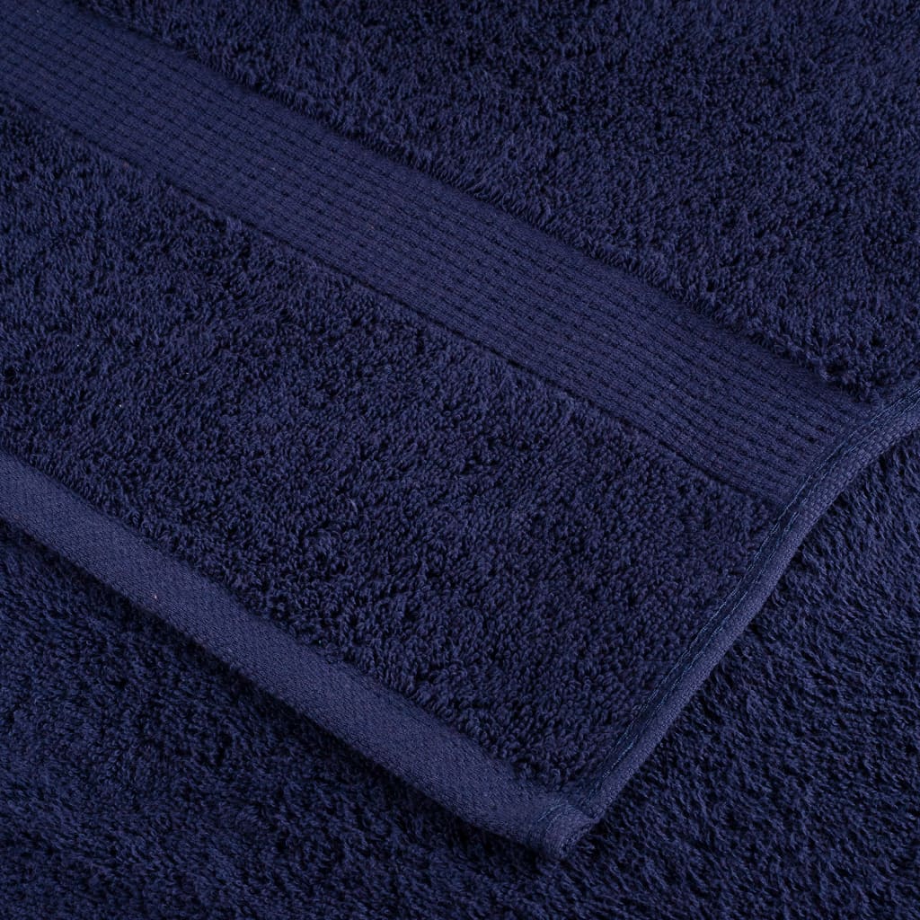Premium Sauna Towels "SOLUND" 2 pcs Navy Blue 80x200 cm 600 gsm