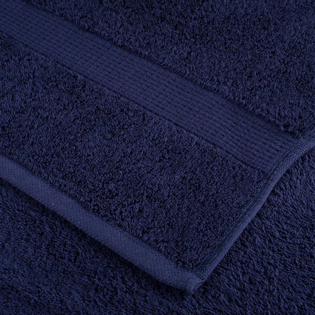 Premium Towels "SOLUND" 2 pcs Navy Blue 100x200 cm 600 gsm