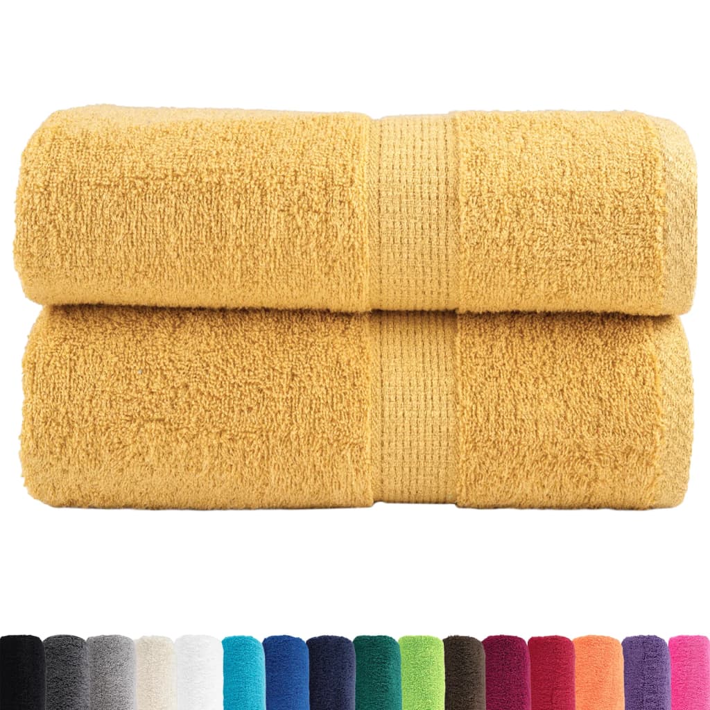 Premium Wash Towels "SOLUND" 2 pcs Gold 30x30 cm 600 gsm