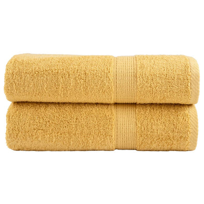 Premium Hand Towels "SOLUND" 2 pcs Gold 50x100 cm 600 gsm