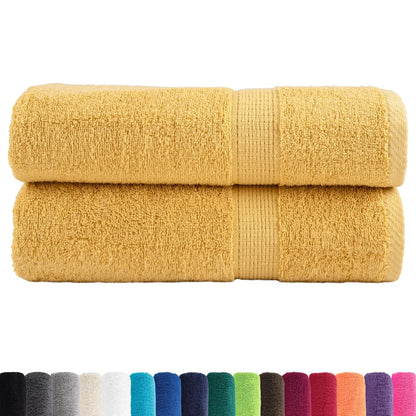 Premium Hand Towels "SOLUND" 2 pcs Gold 50x100 cm 600 gsm